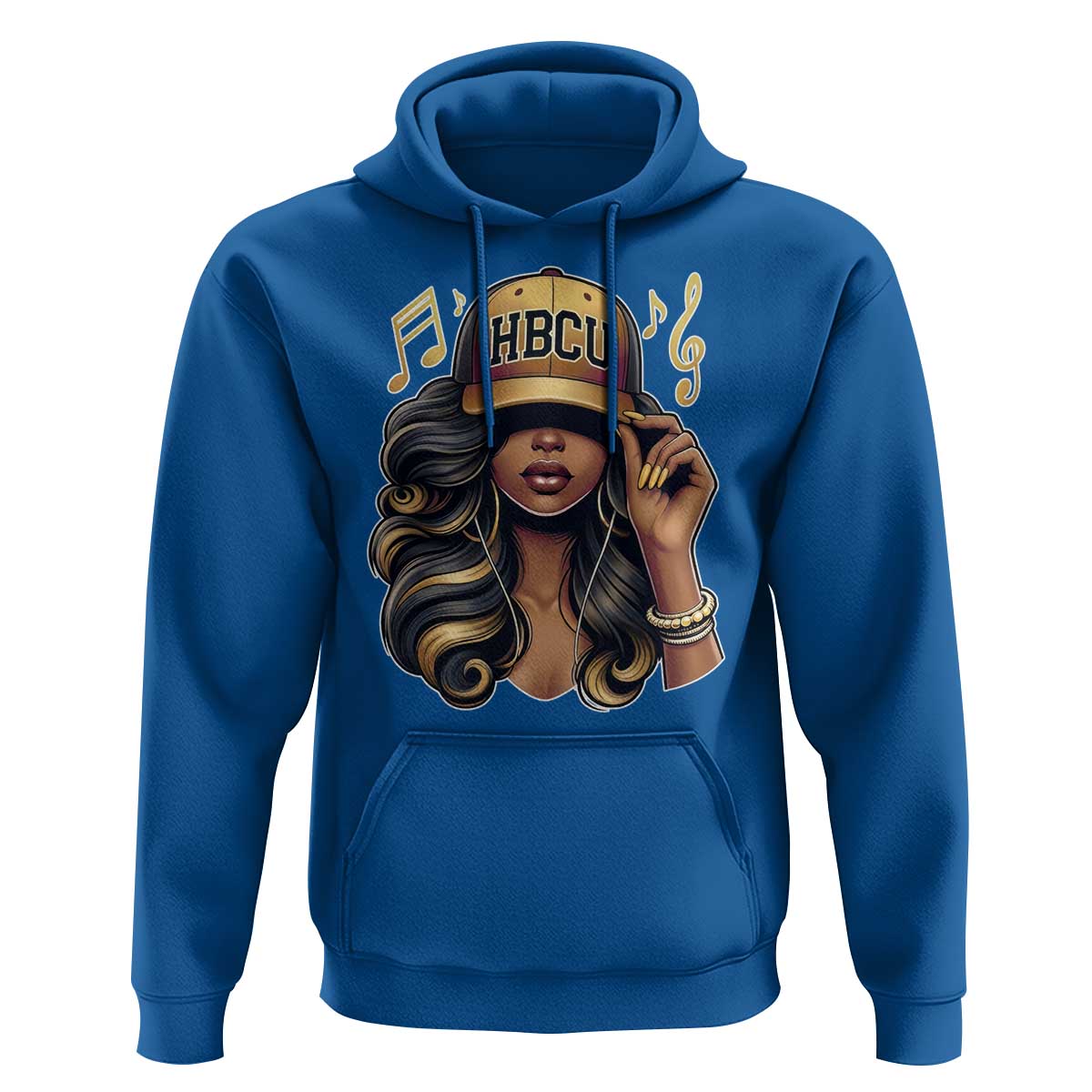 HBCU Queen Vibes Hoodie Melanin Music College Pride for Black Excellence Supporters