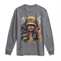 HBCU Queen Vibes Long Sleeve Shirt Melanin Music College Pride for Black Excellence Supporters