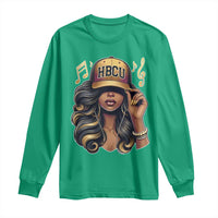 HBCU Queen Vibes Long Sleeve Shirt Melanin Music College Pride for Black Excellence Supporters