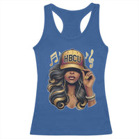 HBCU Queen Vibes Racerback Tank Top Melanin Music College Pride for Black Excellence Supporters