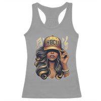 HBCU Queen Vibes Racerback Tank Top Melanin Music College Pride for Black Excellence Supporters