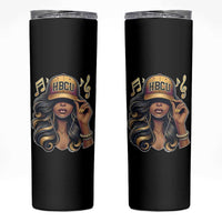 HBCU Queen Vibes Skinny Tumbler Melanin Music College Pride for Black Excellence Supporters