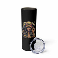 HBCU Queen Vibes Skinny Tumbler Melanin Music College Pride for Black Excellence Supporters