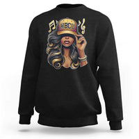 HBCU Queen Vibes Sweatshirt Melanin Music College Pride for Black Excellence Supporters
