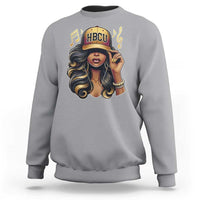 HBCU Queen Vibes Sweatshirt Melanin Music College Pride for Black Excellence Supporters