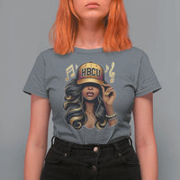HBCU Queen Vibes T Shirt For Women Melanin Music College Pride for Black Excellence Supporters