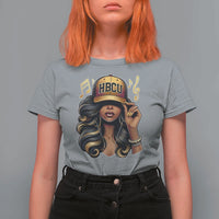 HBCU Queen Vibes T Shirt For Women Melanin Music College Pride for Black Excellence Supporters