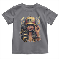 HBCU Queen Vibes Toddler T Shirt Melanin Music College Pride for Black Excellence Supporters