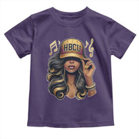 HBCU Queen Vibes Toddler T Shirt Melanin Music College Pride for Black Excellence Supporters
