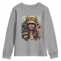 HBCU Queen Vibes Youth Sweatshirt Melanin Music College Pride for Black Excellence Supporters