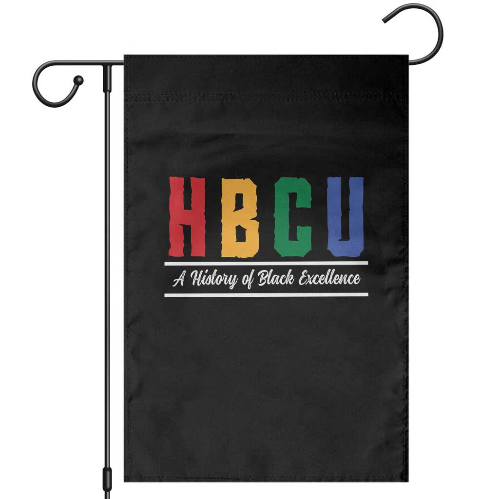 HBCU A History of Black Excellence Garden Flag College Pride Statement Celebrating African American Achievement