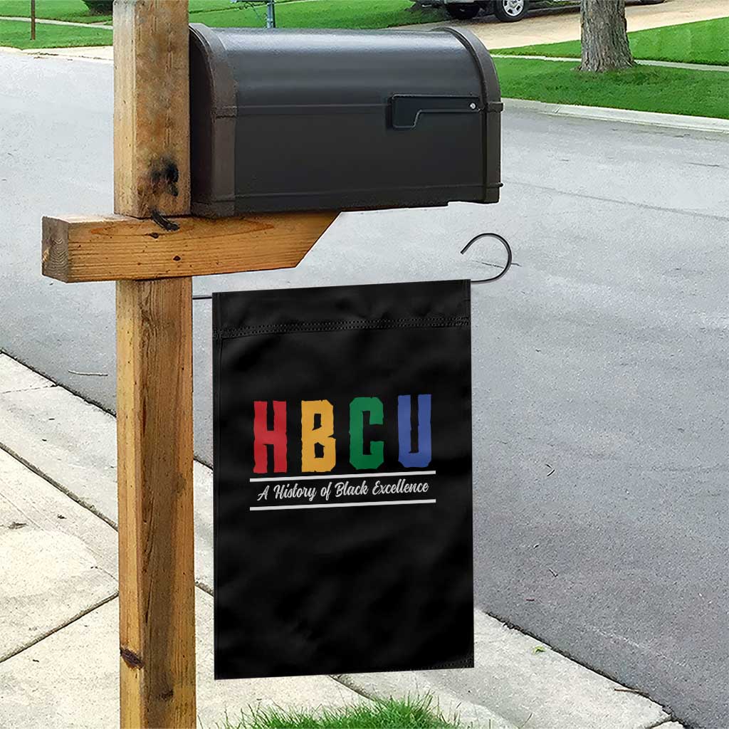 HBCU A History of Black Excellence Garden Flag College Pride Statement Celebrating African American Achievement
