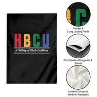 HBCU A History of Black Excellence Garden Flag College Pride Statement Celebrating African American Achievement