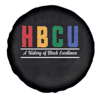 HBCU A History of Black Excellence Spare Tire Cover College Pride Statement Celebrating African American Achievement