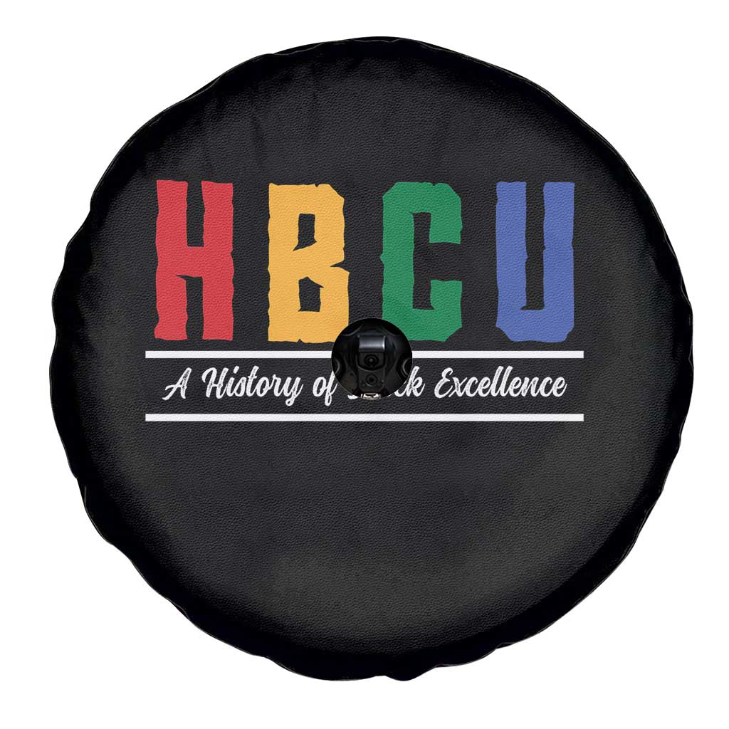 HBCU A History of Black Excellence Spare Tire Cover College Pride Statement Celebrating African American Achievement