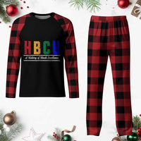 HBCU A History of Black Excellence Plaid Pajama Set College Pride Statement Celebrating African American Achievement