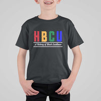 HBCU A History of Black Excellence T Shirt For Kid College Pride Statement Celebrating African American Achievement
