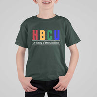 HBCU A History of Black Excellence T Shirt For Kid College Pride Statement Celebrating African American Achievement