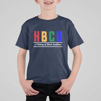 HBCU A History of Black Excellence T Shirt For Kid College Pride Statement Celebrating African American Achievement