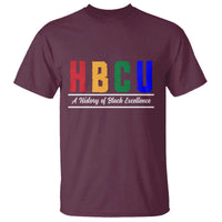 HBCU A History of Black Excellence T Shirt College Pride Statement Celebrating African American Achievement