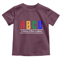 HBCU A History of Black Excellence Toddler T Shirt College Pride Statement Celebrating African American Achievement