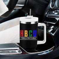 HBCU A History of Black Excellence Tumbler With Handle College Pride Statement Celebrating African American Achievement
