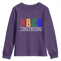 HBCU A History of Black Excellence Youth Sweatshirt College Pride Statement Celebrating African American Achievement