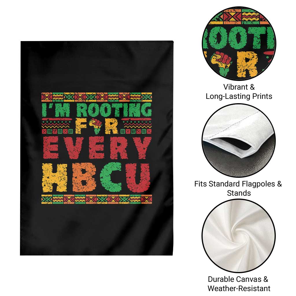 I’m Rooting for Every HBCU Garden Flag Pan African Pride College Support Statement