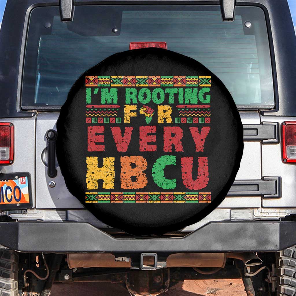 I’m Rooting for Every HBCU Spare Tire Cover Pan African Pride College Support Statement