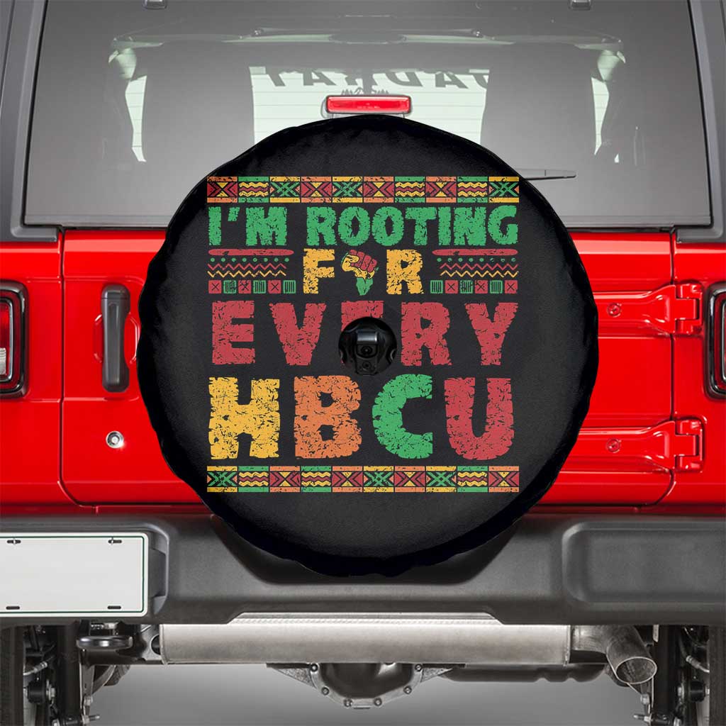 I’m Rooting for Every HBCU Spare Tire Cover Pan African Pride College Support Statement