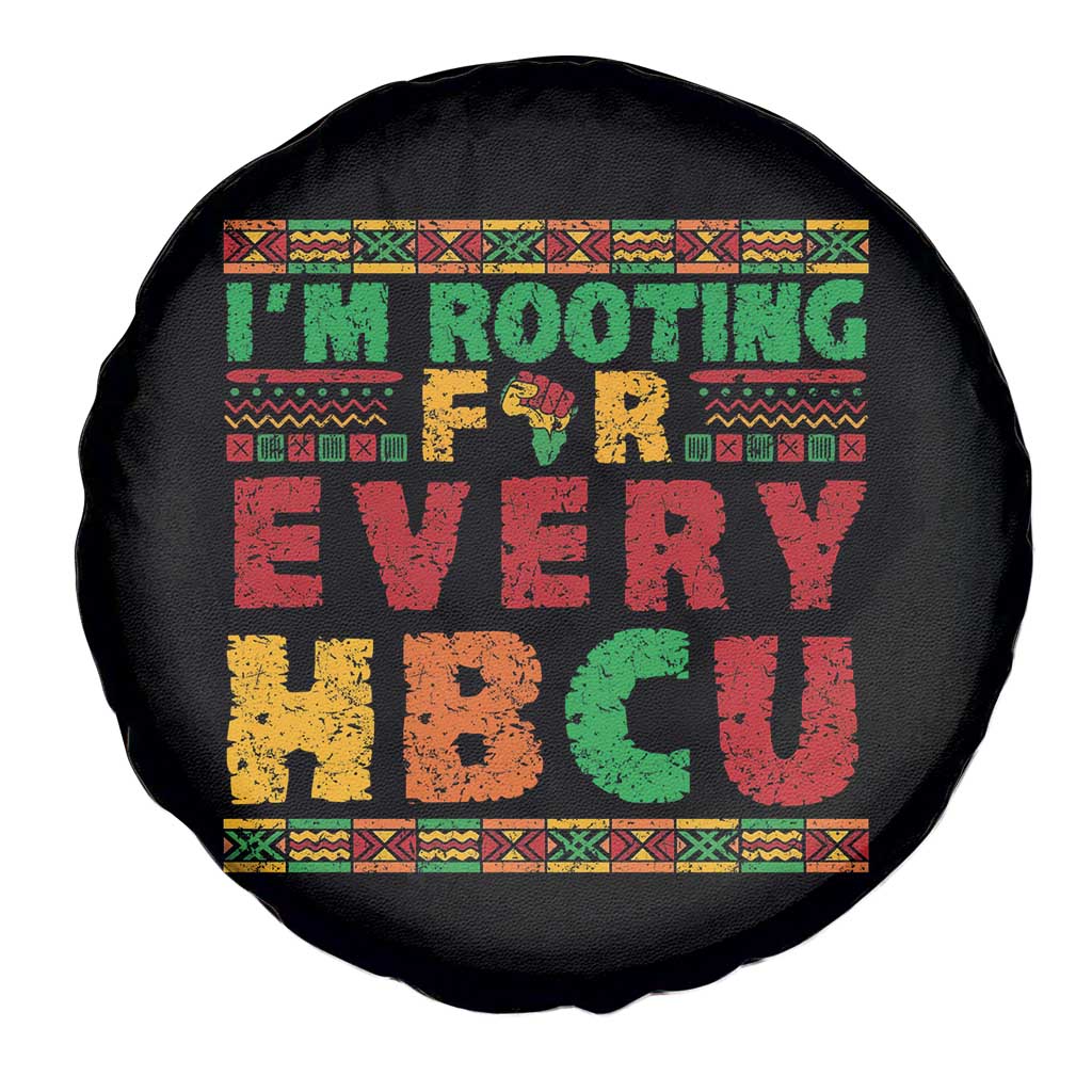 I’m Rooting for Every HBCU Spare Tire Cover Pan African Pride College Support Statement