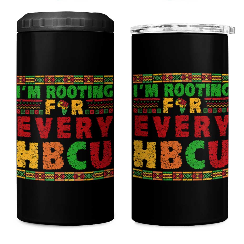 I’m Rooting for Every HBCU 4 in 1 Can Cooler Tumbler Pan African Pride College Support Statement