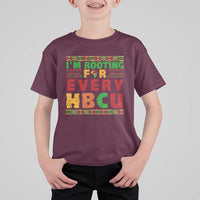 I’m Rooting for Every HBCU T Shirt For Kid Pan African Pride College Support Statement