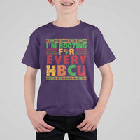 I’m Rooting for Every HBCU T Shirt For Kid Pan African Pride College Support Statement