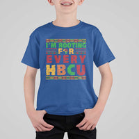 I’m Rooting for Every HBCU T Shirt For Kid Pan African Pride College Support Statement