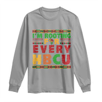 I’m Rooting for Every HBCU Long Sleeve Shirt Pan African Pride College Support Statement