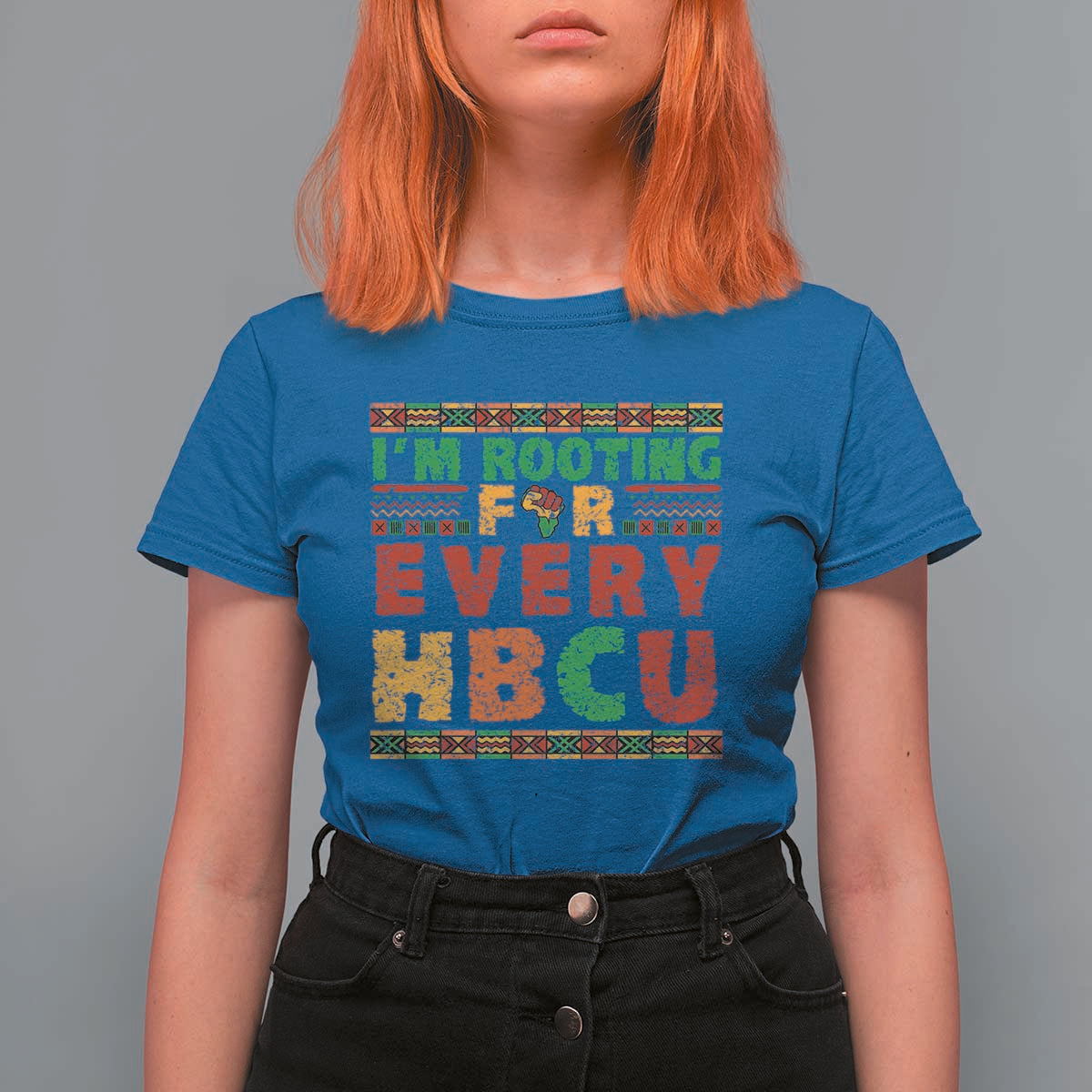 I’m Rooting for Every HBCU T Shirt For Women Pan African Pride College Support Statement