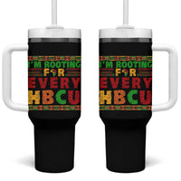 I’m Rooting for Every HBCU Tumbler With Handle Pan African Pride College Support Statement