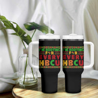 I’m Rooting for Every HBCU Tumbler With Handle Pan African Pride College Support Statement