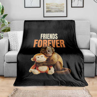 Friends Forever Viral Punch The Monkey Throw Blanket Cute Baby Monkey Hugging Plush Toy Best Friend Gift