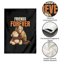 Friends Forever Viral Punch The Monkey Garden Flag Cute Baby Monkey Hugging Plush Toy Best Friend Gift
