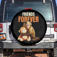 Friends Forever Viral Punch The Monkey Spare Tire Cover Cute Baby Monkey Hugging Plush Toy Best Friend Gift
