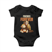 Friends Forever Viral Punch The Monkey Baby Onesie Cute Baby Monkey Hugging Plush Toy Best Friend Gift