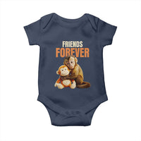 Friends Forever Viral Punch The Monkey Baby Onesie Cute Baby Monkey Hugging Plush Toy Best Friend Gift