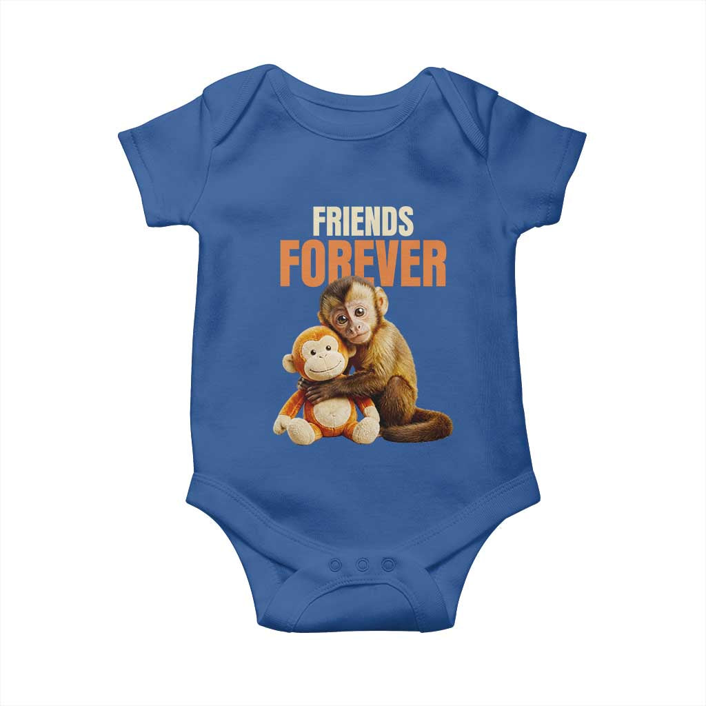 Friends Forever Viral Punch The Monkey Baby Onesie Cute Baby Monkey Hugging Plush Toy Best Friend Gift