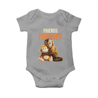 Friends Forever Viral Punch The Monkey Baby Onesie Cute Baby Monkey Hugging Plush Toy Best Friend Gift