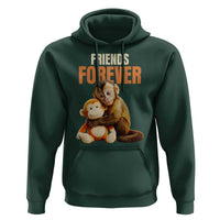 Friends Forever Viral Punch The Monkey Hoodie Cute Baby Monkey Hugging Plush Toy Best Friend Gift