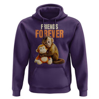 Friends Forever Viral Punch The Monkey Hoodie Cute Baby Monkey Hugging Plush Toy Best Friend Gift