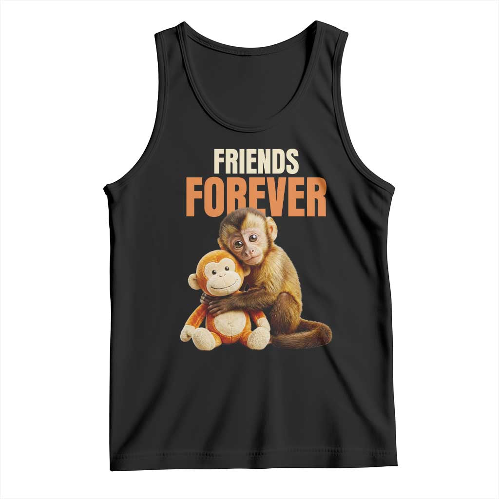 Friends Forever Viral Punch The Monkey Tank Top Cute Baby Monkey Hugging Plush Toy Best Friend Gift
