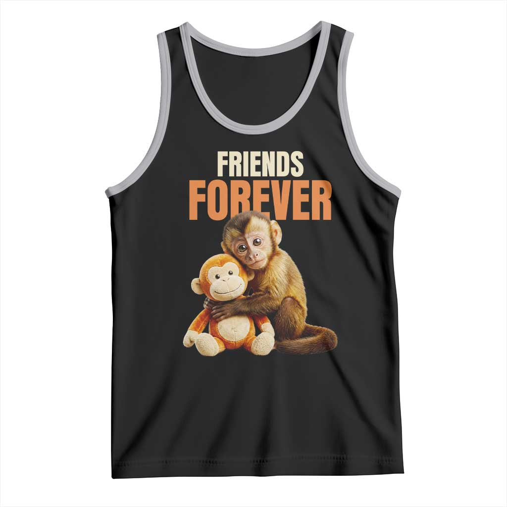 Friends Forever Viral Punch The Monkey Tank Top Cute Baby Monkey Hugging Plush Toy Best Friend Gift